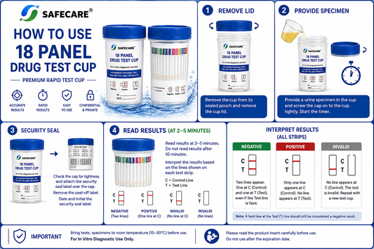 Drug Test Cup 18 Panel | Premium Rapid Test Cup